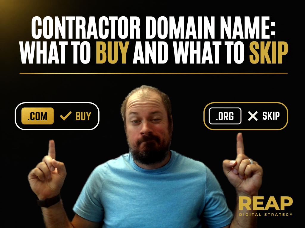 Contractor Domain Name: What to Buy and What to Skip